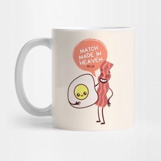 Eggs and bacon match made in heaven valentine Mug